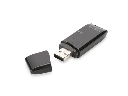 DIGITUS USB 2.0 SD / Micro SD čtečka karet pro karty SD (SDHC / SDXC) a TF (Micro-SD) DA-70310-3 Digitus