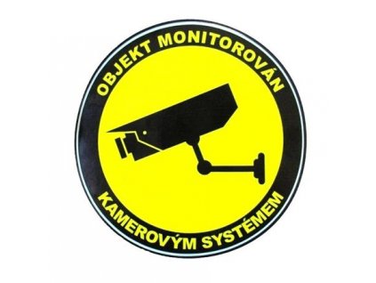 Kamerové a zabezpečovací systémyAnalogové systémyPříslušenstvíNálepkySamolepka - objekt monitorován kamerovým 19973309 Hikvision