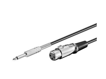 PremiumCord Kabel Jack 6.3mm-XLR M/F 6m kjackxlr01