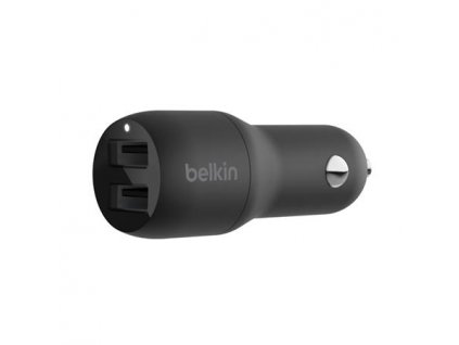 Belkin 24W Duální USB-A nabíječka do auta, černá CCB001btBK