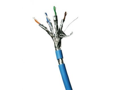 DATACOM F/FTP drát CAT6A LSOH,Eca 300m, plášť modrý 12153 OEM