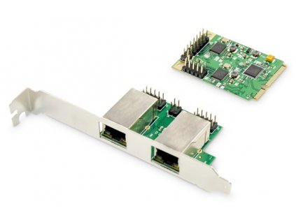 Digitus Dual Gigabit Ethernet Mini PCI Express Network Card DN-10134