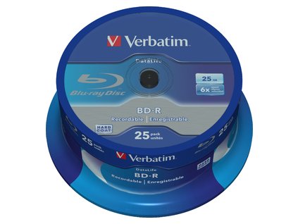 VERBATIM BD-R SL (6x, 25GB),NON-ID, 25 cake 43837 Verbatim