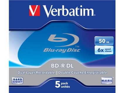 VERBATIM BD-R DL(5-Pack)Jewel/6x/50GB 43748 Verbatim
