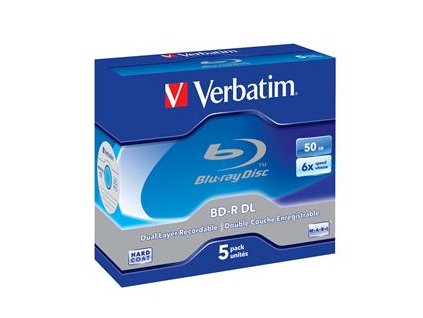 VERBATIM BD-R DL(5-Pack)Jewel/6x/50GB 43748 Verbatim