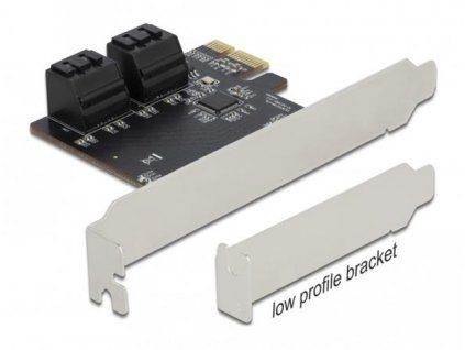 Delock Karta PCI Express x1 SATA se 4 porty - Low Profile 90010 DeLock