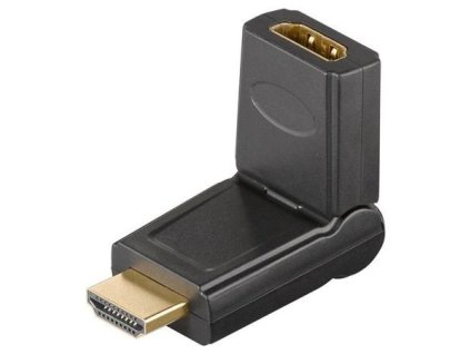 PremiumCord HDMI adapter 19pin Female - 19pin Male otočná, pozlacená kphdma-11