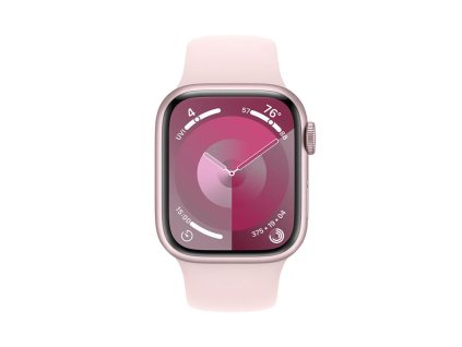 APPLE Watch Series 9 GPS + Cellular 41mm Pink Aluminium Case with Light Pink Sport Band - M/L mrj03qc-a Apple