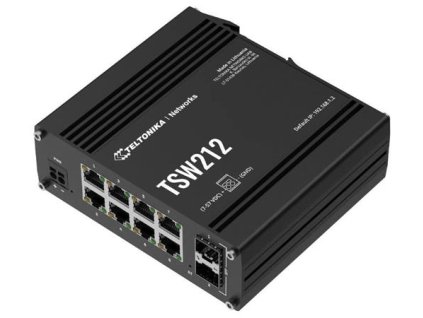 Teltonika L2/L3 Managed Switch 8 10/100/1000, 2x SFP - TSW212