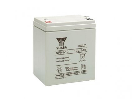 YUASA NPH5-12 (12V; 32W/čl (5Ah); faston F2-6,3mm; životnost 5let) Panasonic