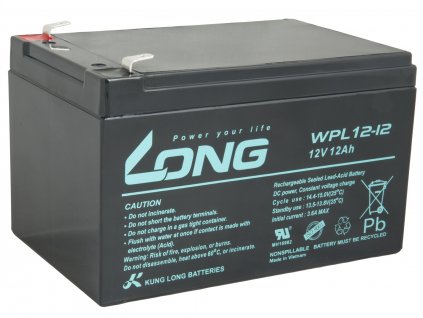 LONG baterie 12V 12Ah F2 LongLife 9 let (WPL12-12) PBLO-12V012-F2AL Avacom