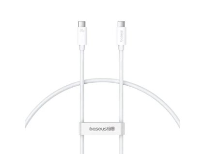 Baseus Superior Series 2 Fast Charging Datový Kabel USB-C - USB-C 240W 1m Moon White 6932172648787 NoName