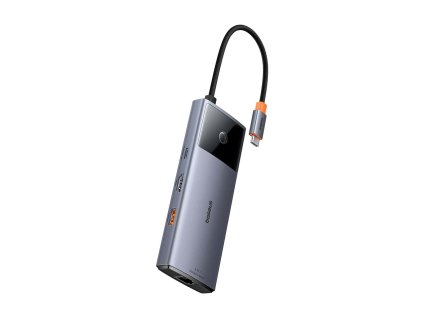 Baseus hub Series 2 USB 6v1 (USB-C/HDMI4K60Hz/USB-C(10Gbps)/USB-A(10Gbps)/RJ45/USB-C(PD) šedý 6932172643294 NoName