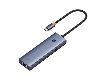 Baseus hub Ultra Joy USB 6v1 (USB-C/1xHDMI4K30Hz/3xUSB 3.0/1xPD/RJ45) šedý 6932172630713 NoName