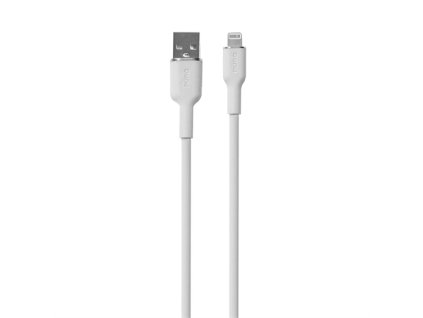 Puro kábel Soft Silicone Cable USB-A to Lightning 1.5m - White PUCAPLTICONWHI