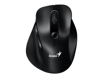 Genius Ergo 9000S, Myš, bezdrátová, optická, 2400DPI, 6 tlačítek, Bluetooth, 2.4GHz, USB, černá 31030038400