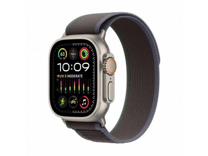 APPLE Watch Ultra 2 GPS + Cellular, 49mm Titanium Case with Blue/Black Trail Loop - M/L mrf63cs-a Apple