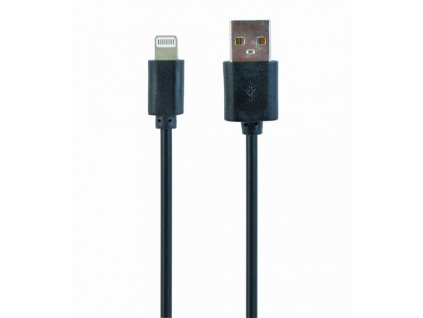 Gembird kábel nabíjací Lightning 8-pin (M) na USB 2.0 (M), 3 m, čierny CC-USB2-AMLM-10