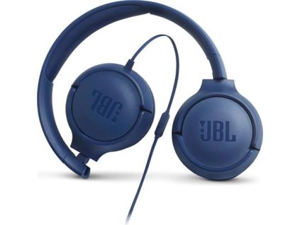 JBL Tune 500 - blue (Pure Bass, sklápěcí, Siri/Google Now) 6925281939945