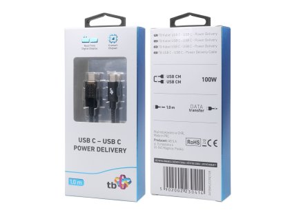 TB Touch USB C kabel s indikátorem nabíjení 100W AKTBXKUCCIND10B