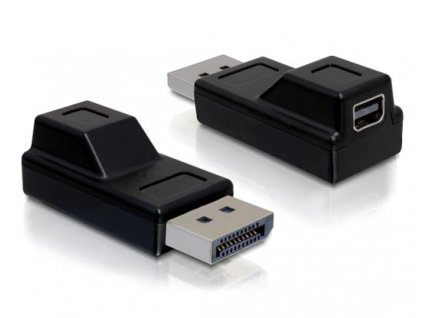 Delock adaptér Displayport samec > Displayport mini samice, černá 65237 DeLock