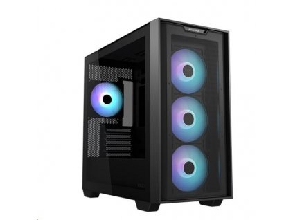 ASUS A21 CASE Transparent Glass BLACK, 4x ARGB LED fan, mATX, čierna 90DC00H0-B19000 Asus