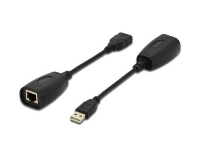DIGITUS USB Extender, USB 1.1, prez Cat 5, 5e nebo Cat 6 UTP kabel, až 45 m / 150 ft DA-70139-2 Digitus