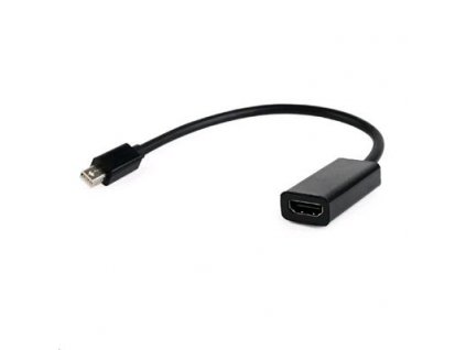GEMBIRD Kabel CABLEXPERT red. miniDisplayport na HDMI, M/F, černá KAB051R25 Gembird