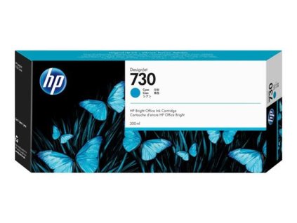 HP 730 300-ml Cyan Ink Cartridge P2V68A