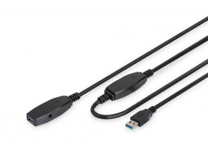 Digitus USB 3.0 aktivní prodlužovací kabel délka: 20 m DA-73107