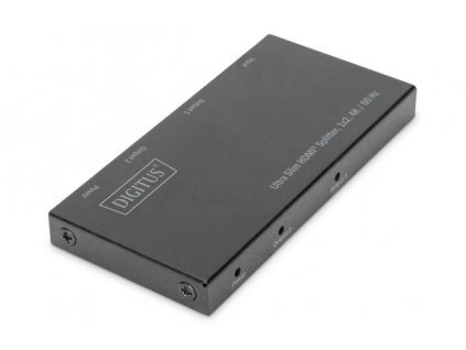 Digitus Ultra tenký HDMI Rozbočovač, 1x2, 4K / 60Hz HDR, HDCP 2.2, 18 Gbps, Micro USB napájeno DS-45322