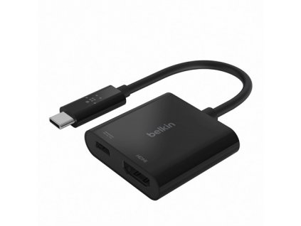 Belkin USB-C adaptér na HDMI + 60W napájení, černá AVC002btBK