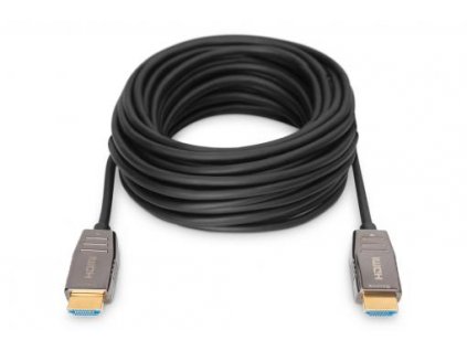 Digitus HDMI 2.1 AOC hybridní optický kabel, Type A M/M, 20m, UHD 8K@60Hz, CE, gold, bl AK-330126-200-S