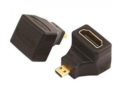 PremiumCord Adapter Micro HDMI Male na HDMI Female zahnutý do pravého úhlu 90° kphdma-24