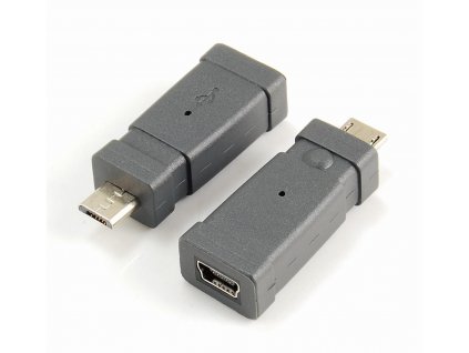 PremiumCord USB redukce Mini 5 PIN/female - Micro USB/male kur-25