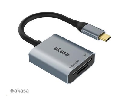 AKASA USB 3.2 Type-C Dual čtečka karet AK-CR-10BK Akasa