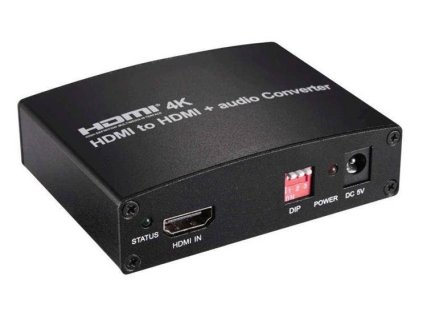 PremiumCord HDMI 4K Audio extractor s oddělením audia na stereo jack, SPDIF Toslink, RCA khcon-30