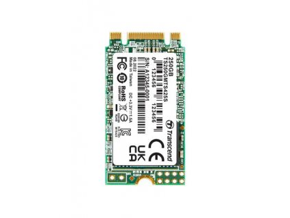 TRANSCEND MTS425S 250GB SSD disk M.2 2242, SATA III 6Gb/s (3D TLC), 500MB/s R, 330MB/s W TS250GMTS425S Transcend