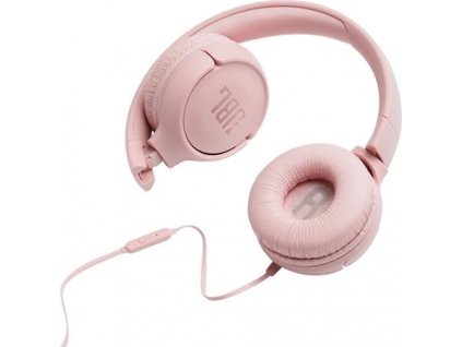 JBL Tune 500 - pink (Pure Bass, sklápěcí, Siri/Google Now) 6925281945144