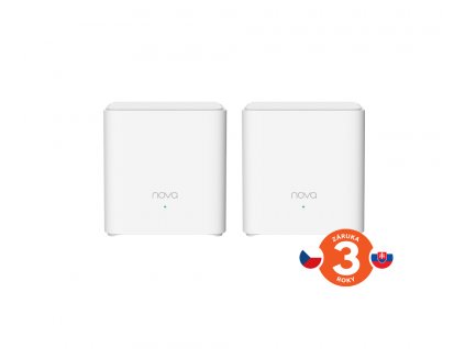 Tenda Nova EX3 (2-pack) WiFi6 AX1500 Mesh Gigabit system, 4xGLAN/GWAN, WPA3, VPN, SMART CZ aplikace