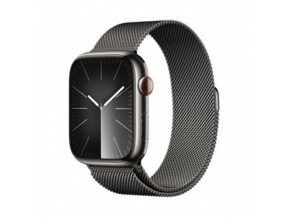APPLE Watch Series 9 GPS + Cellular 45mm Graphite Stainless Steel Case with Graphite Milanese Loop mrmx3qc-a Apple