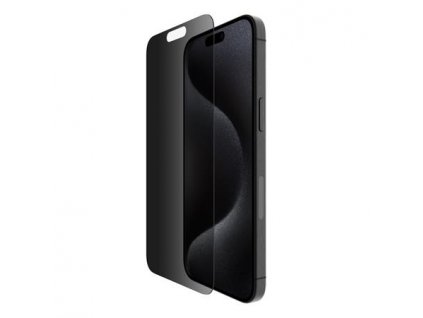 Belkin SCREENFORCE™ TemperedGlass Privacy Anti-Microbial ochranné privátní sklo pro iPhone 15 Pro Max OVA150zz