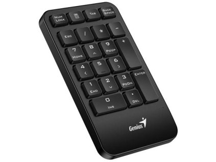 Genius NumPad 1000 Klávesnice, numerická, bezdrátová, 2,4GHz, mini USB přijímač, černá 31320003400