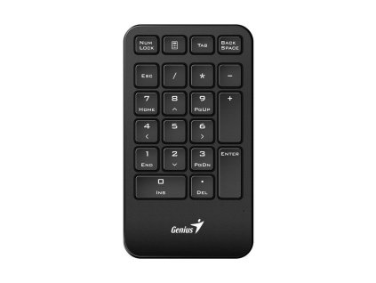 Genius NumPad 1000 Klávesnice, numerická, bezdrátová, 2,4GHz, mini USB přijímač, černá 31320003400