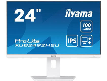 iiyama ProLite/XUB2492HSU-W6/23,8''/IPS/FHD/100Hz/0,4ms/White/3R