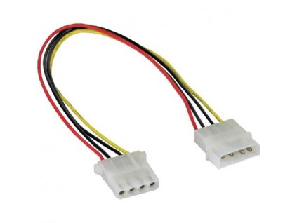 PremiumCord prodlužovací napájecí kabel 5,25" molex 37cm kn-21