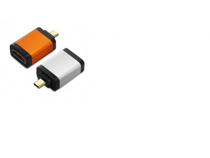 PremiumCord Adapter HDMI Typ A samice - micro HDMI Typ D samec, oranžová kphdma-32