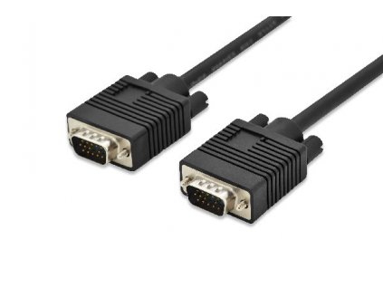 Digitus Připojovací kabel monitoru VGA, HD15 M / M, 5 m, 3Coax / 7C, 2xferit, bl AK-310103-050-S
