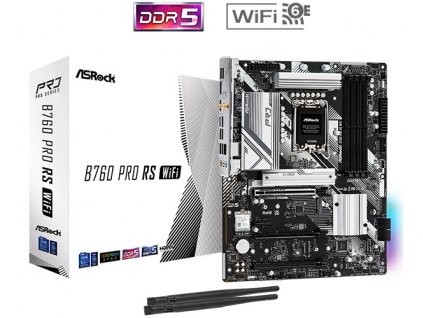 ASRock MB Sc LGA1700 B760 PRO RS WIFI, Intel B760, 4xDDR5, 1xDP, 1xeDP, 1xHDMI, WiFi