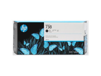 HP 738 130-ml Cyan DesignJet Ink Cartridge 498N5A